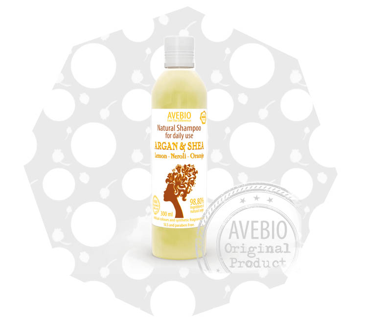 avebio szampon z olejem arganowym i masłem shea