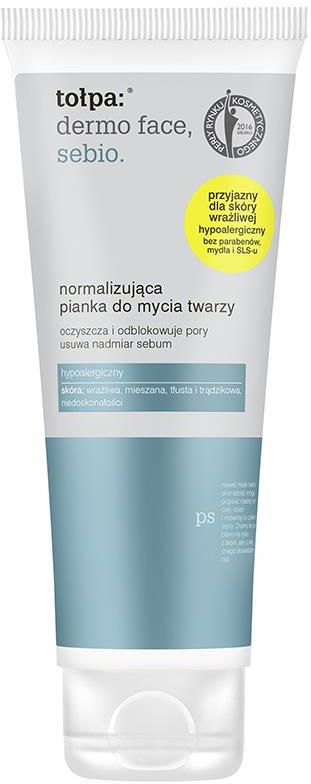 tołpa dermo face pianka normalizująca do mycia twarzy 100ml