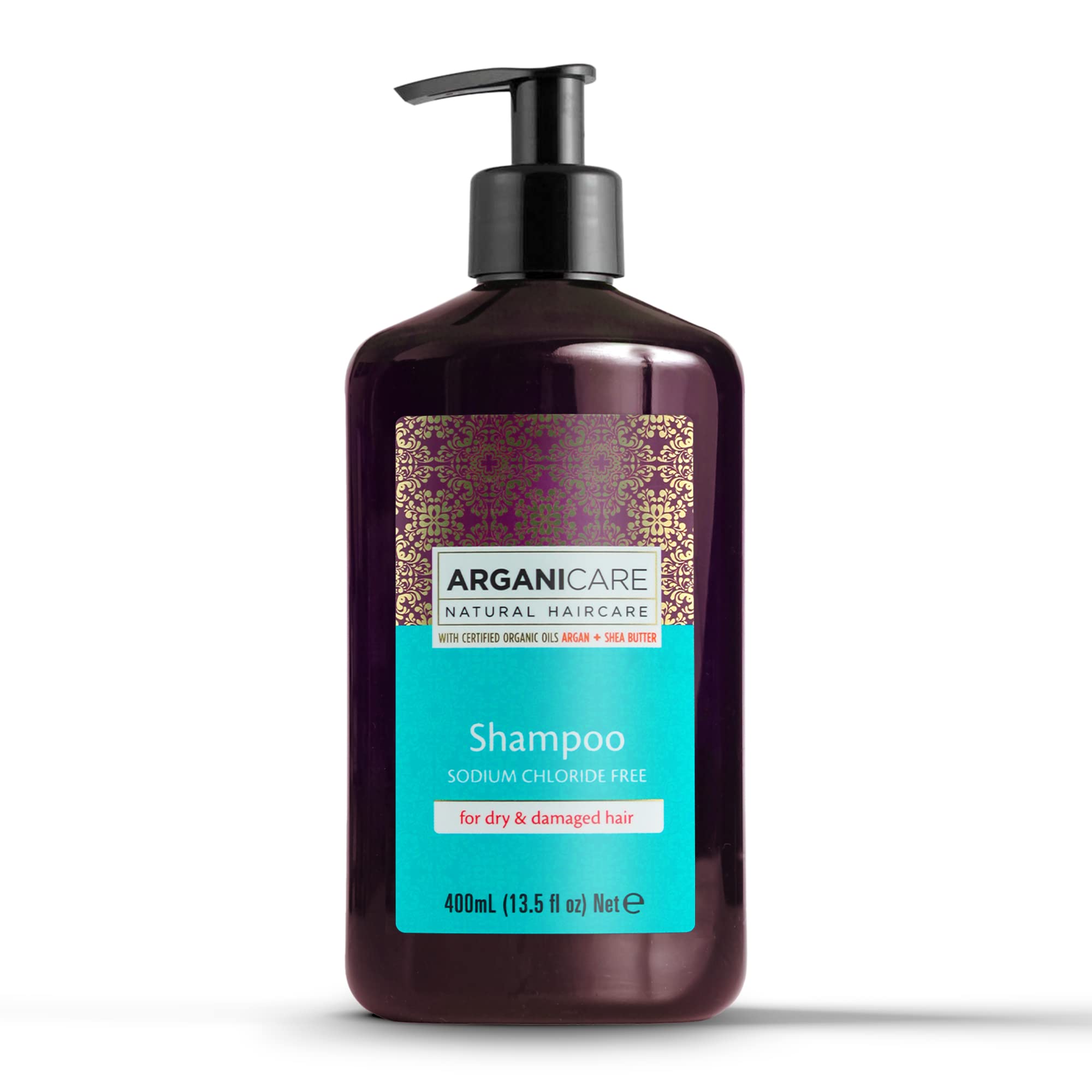 arganicare dry&damaged szampon włosy suche 1l wizaz