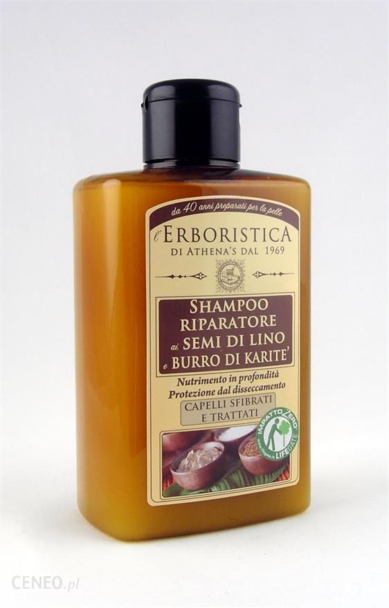 erboristica natura szampon z siemieniem lnianym i masłem karite inci