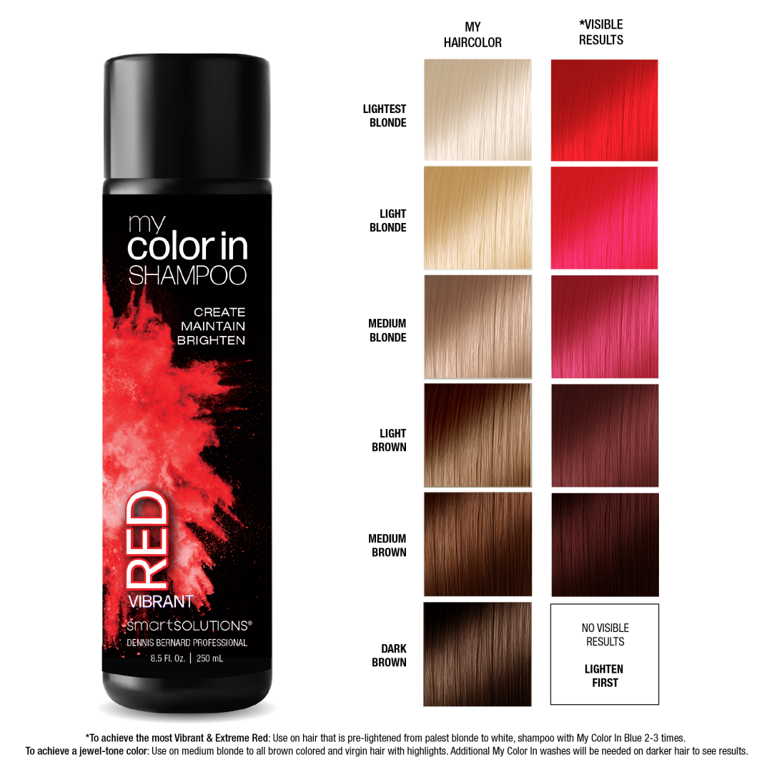 color infuse red szampon nadaie wlosom blond truskawkowego odcienia