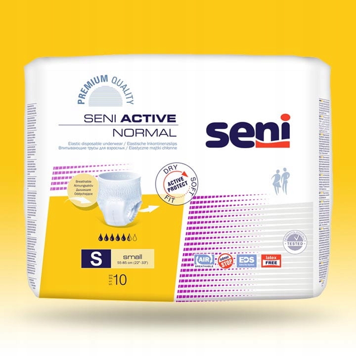 seni active normal pieluchomajtki small 1 10 sztuk