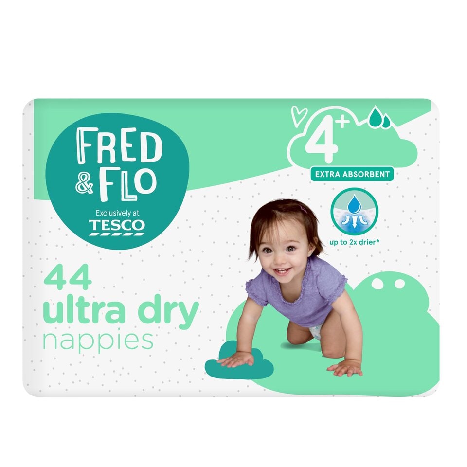 pieluchy tesco fred&flo 4+