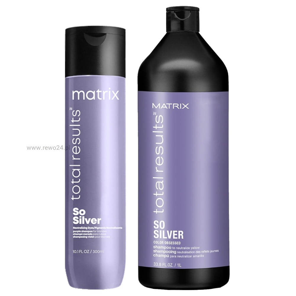 fioletowy szampon do włosów blond matrix
