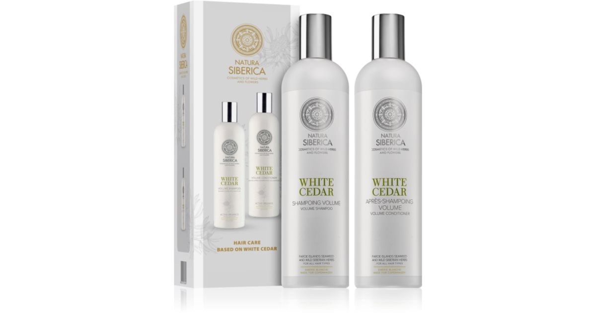 natura siberica szampon white cedar volume