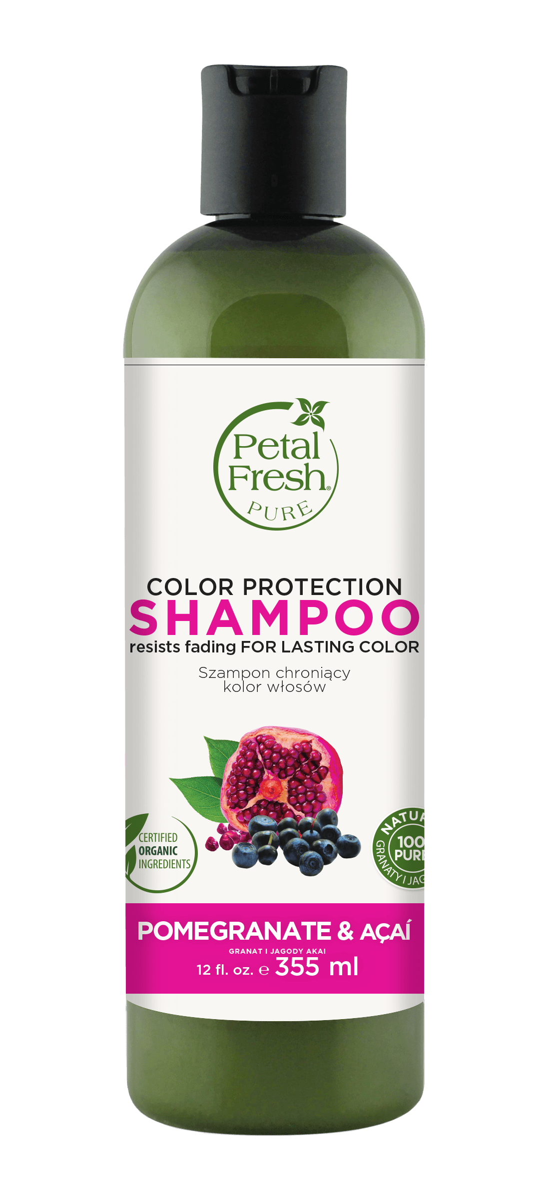 petal fresh pure szampon do włosów farbowanych granat i acai