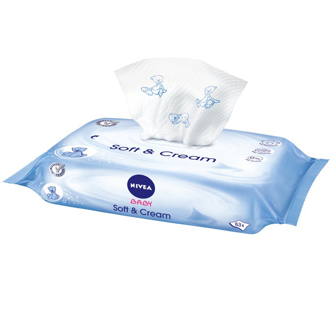 nivea baby chusteczki nawilżane soft & crem rosman