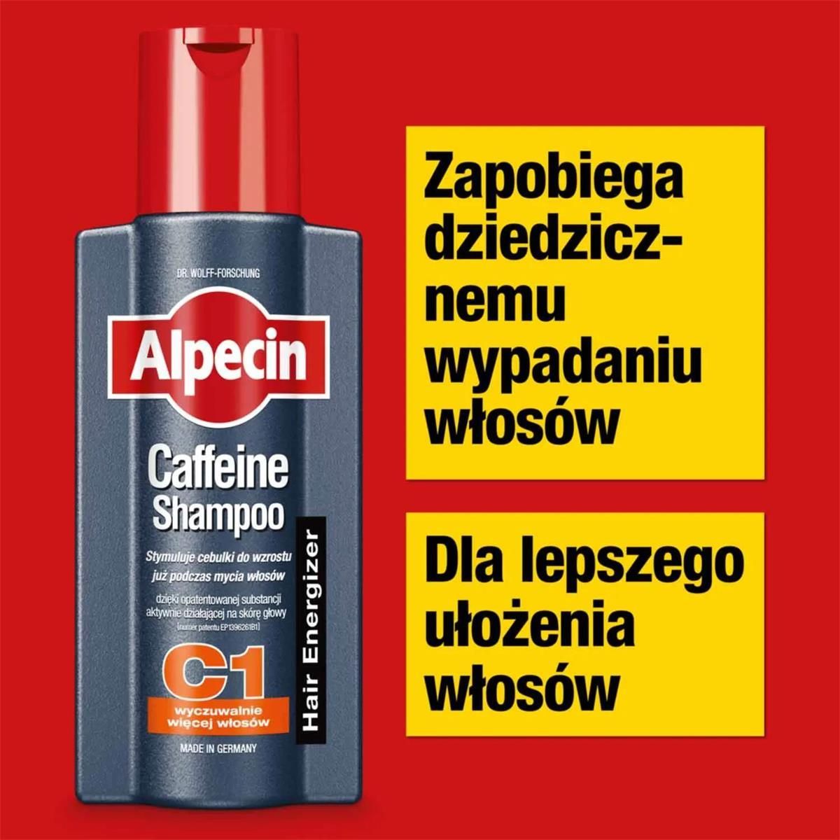 alpecin szampon z kofeiną c1 na ile starcza