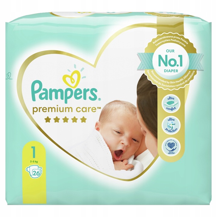 pampers premium care białe cena