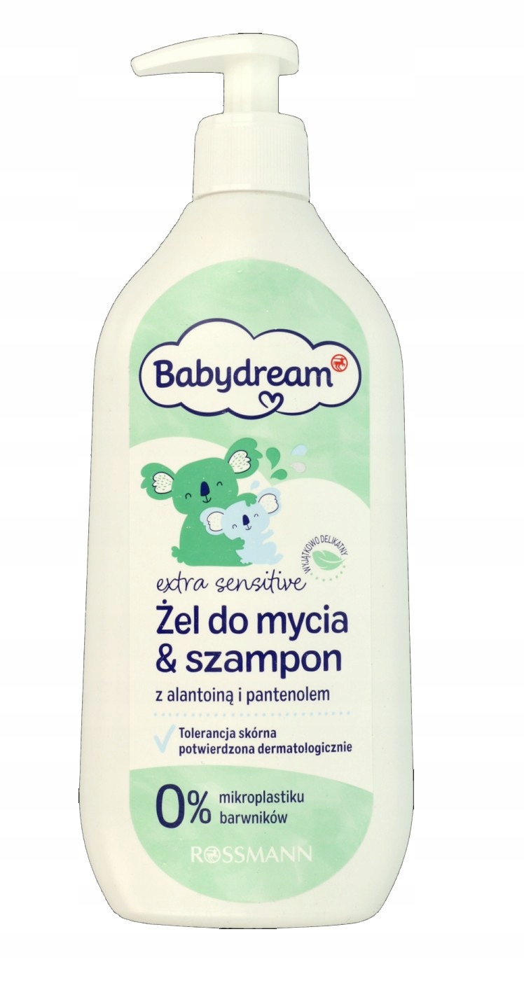baby dream zielony żel do kąpieli i szampon