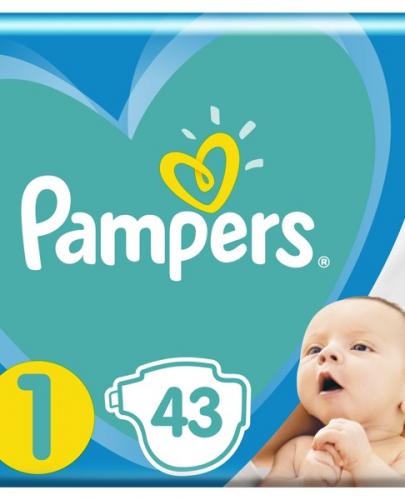 pampers new baby-dry pieluchy 1 newborn 2-5 kg 43 szt