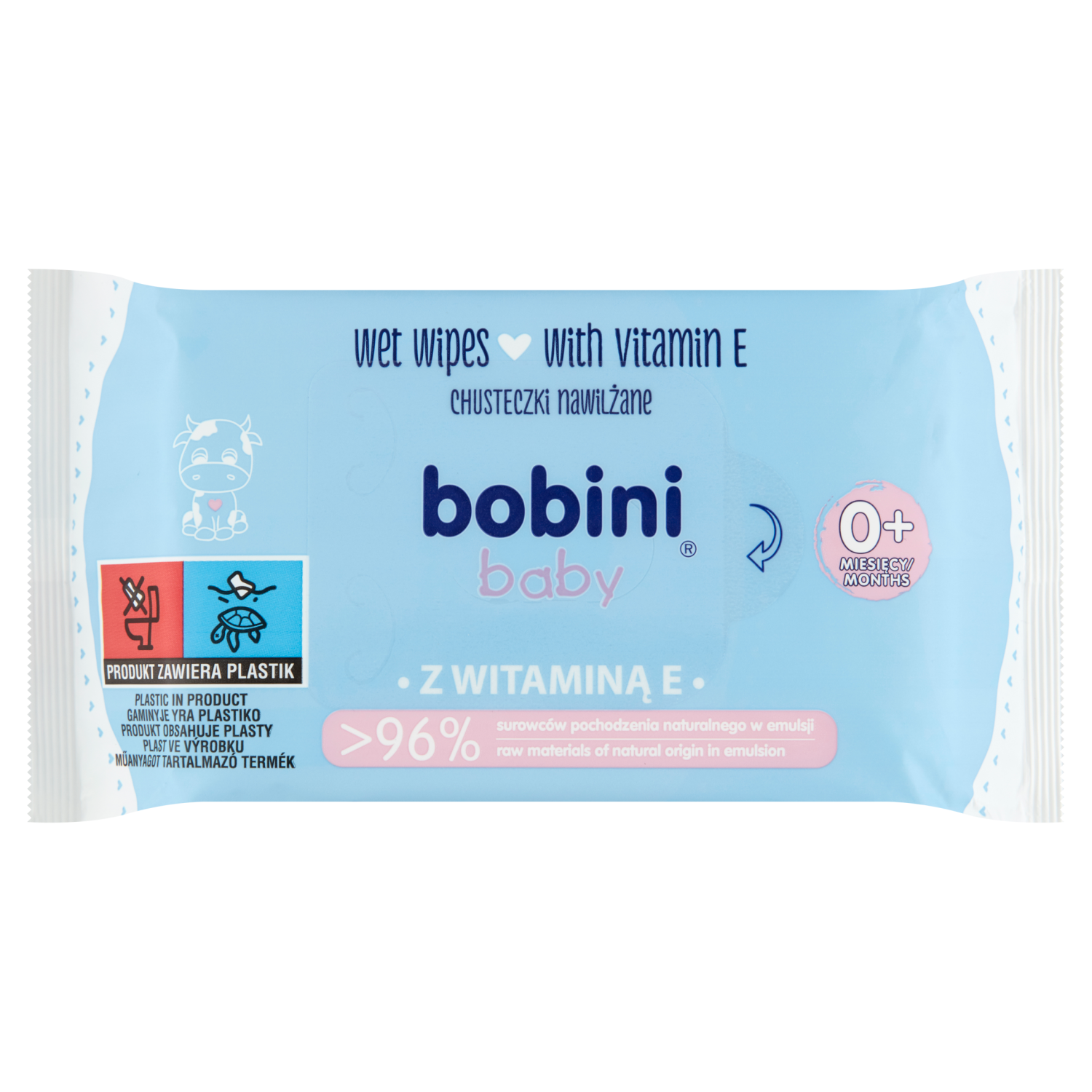 bobini chusteczki nawilżane dla niemowląt 70 x 2 sztuki