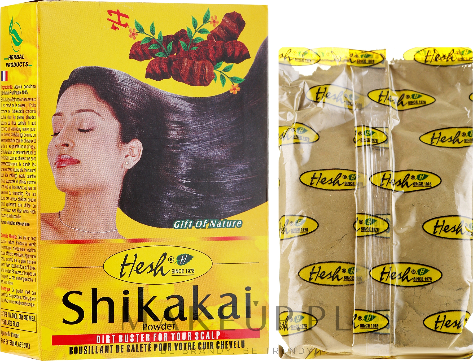 shikakai szampon puder do włosów 100g hesh