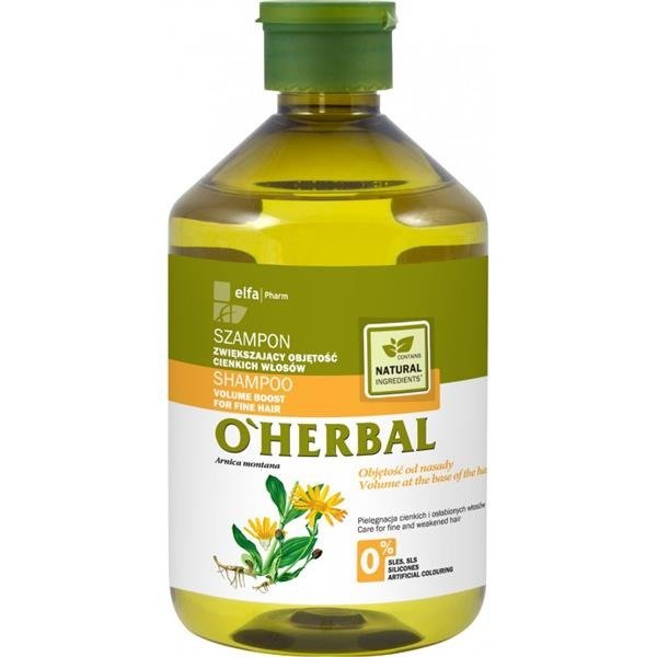 oherbal szampon zwiększający objętość cienkich