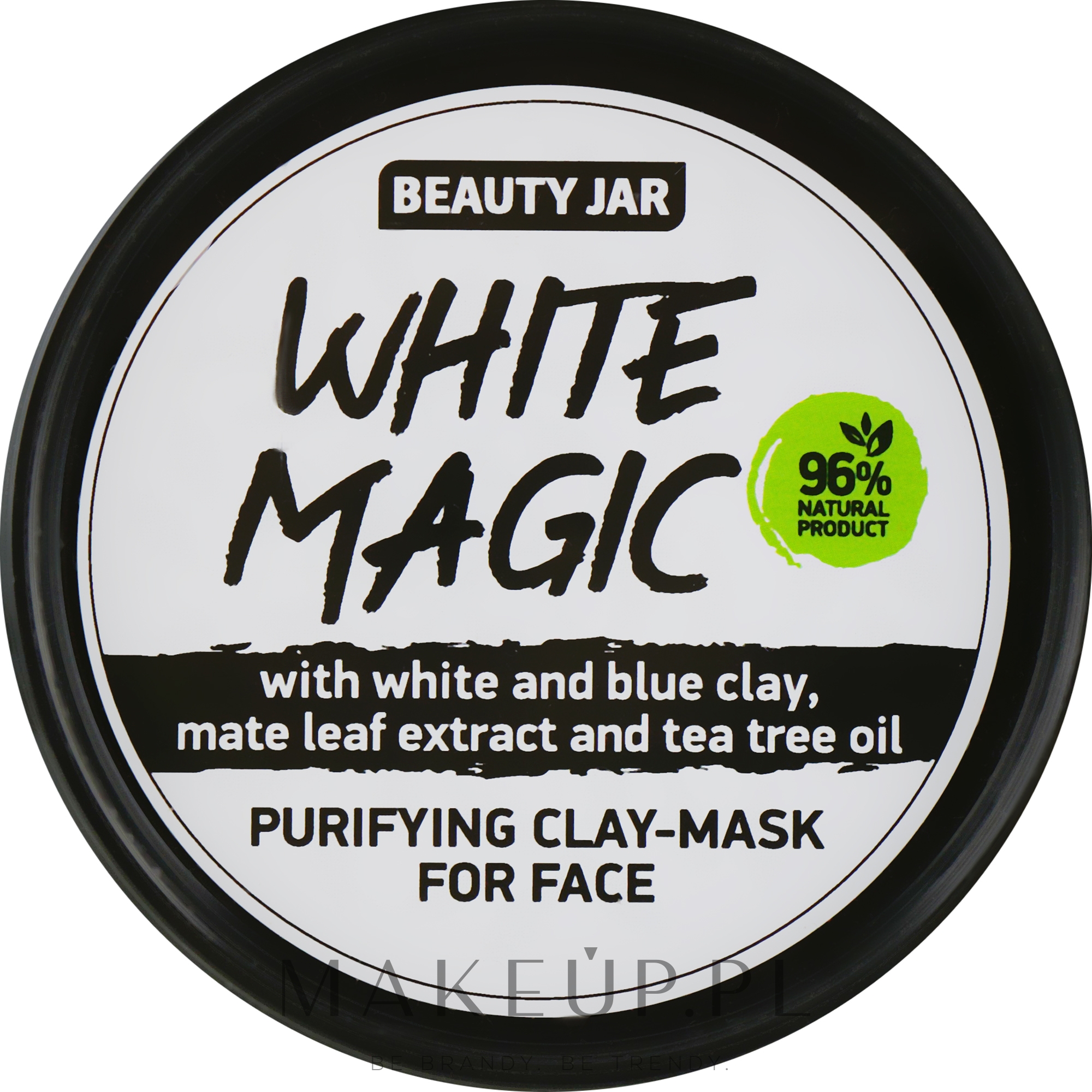 Beauty Jar White Magic oczyszczająca maseczka glinkowa do twarzy 125g