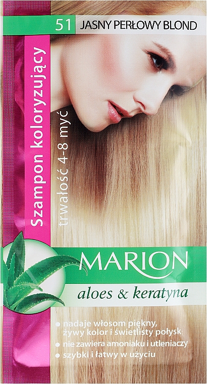 marion aloes i keratyna szampon koloryzujący