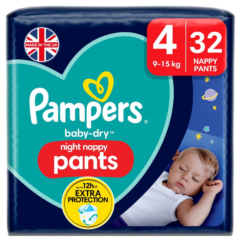 tesco pampers pants 4