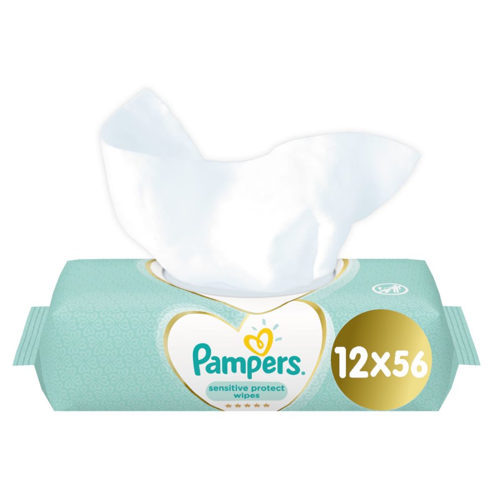 pampers sensitive 12x56