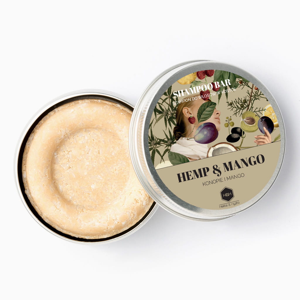 herbs&hydro szampon w kostce konopie i mango