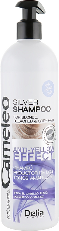 srebrny szampon cameleo