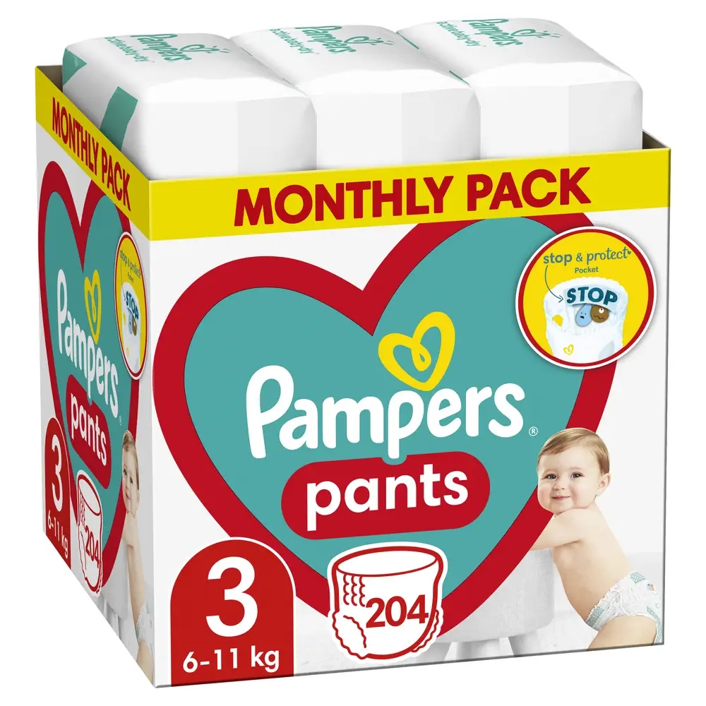 pampers pants rozmiar 3