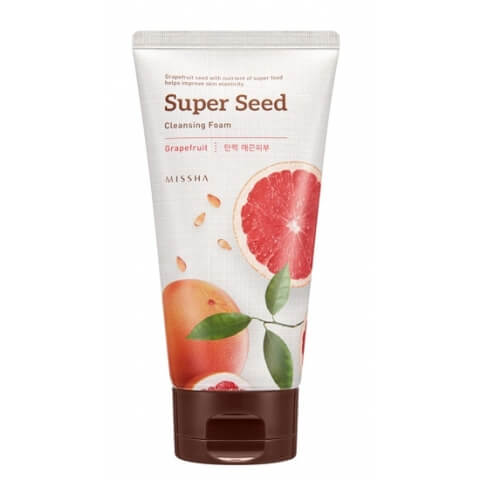 missha super seed cleansing foam grapefruit pianka oczyszczająca do twarzy