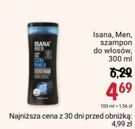 isana szampon rossmann dla męczyzn