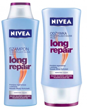 szampon i odżywka nivea long repair