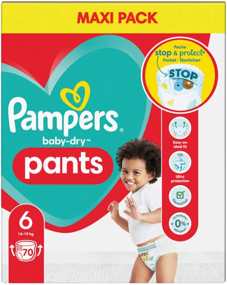 pampers w spodniach