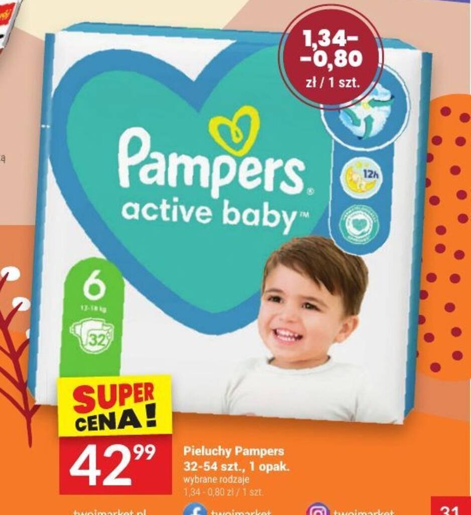 pampers 4 32 szt cena