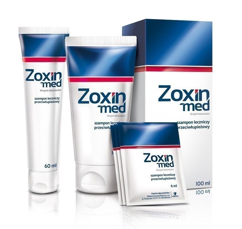 zoxin med 20 mg ml szampon leczniczy przeciwłupieżowy 100 ml