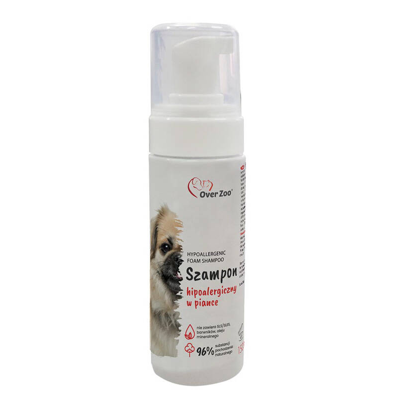 szampon z butelka z kością dla psa