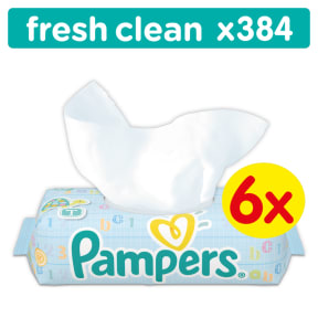 chusteczki pampers fresh clean 6x64