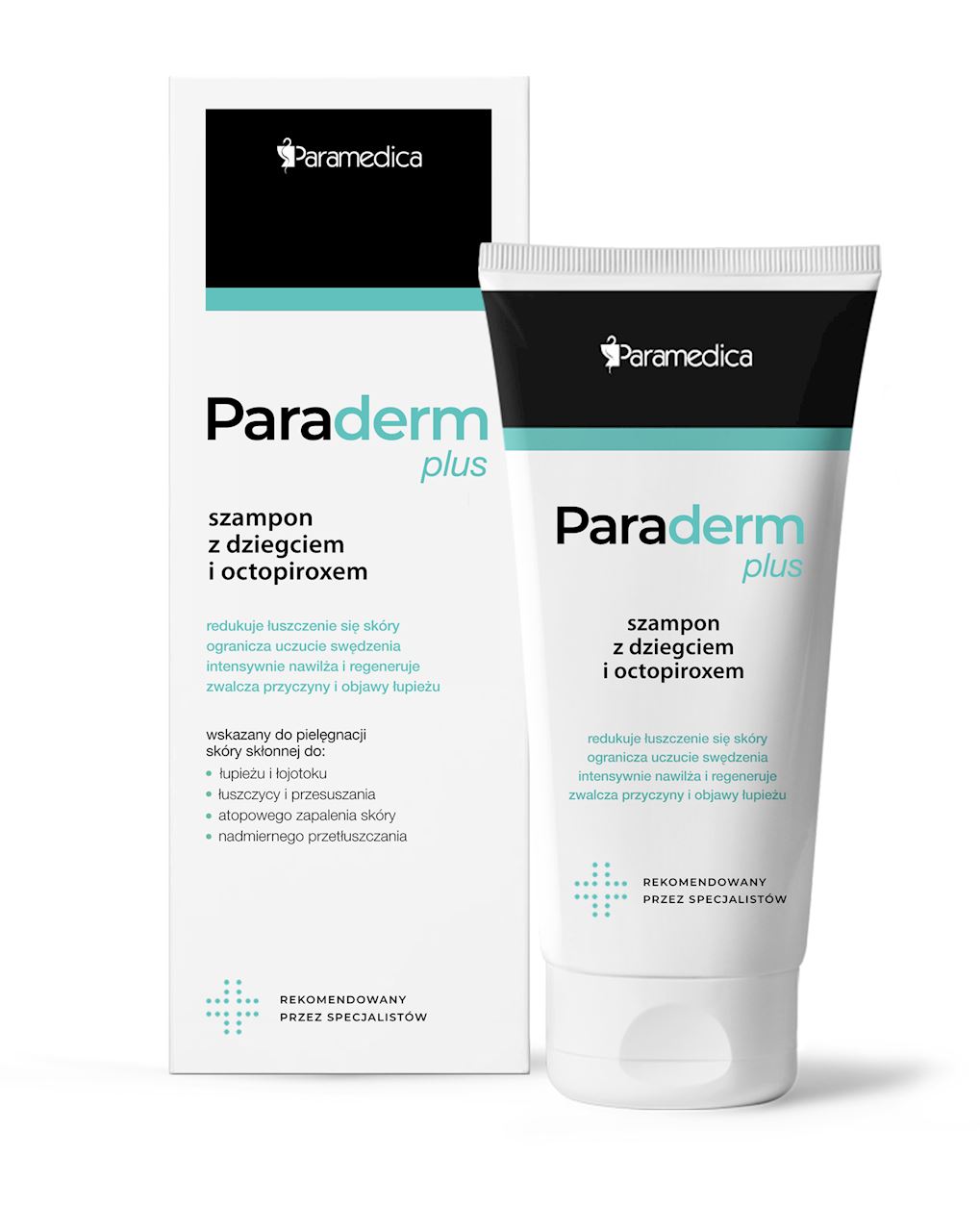 paramedica paraderm+ szampon z dziegciem i octopiroxem