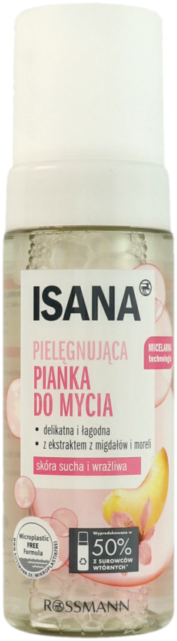 brzoskwiniowa pianka isana do mycia twarzy blog