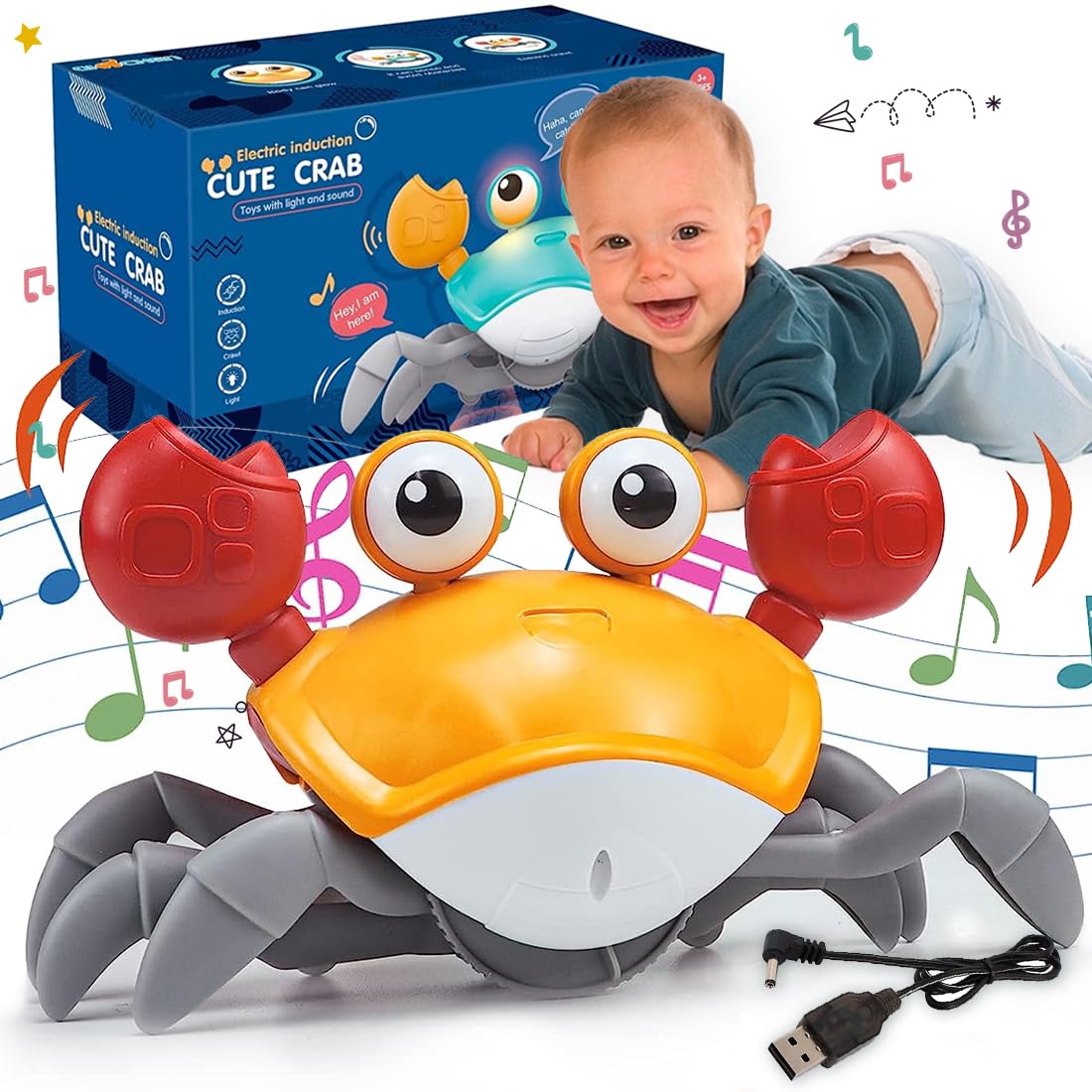 mechanical toy crawling pampers quick