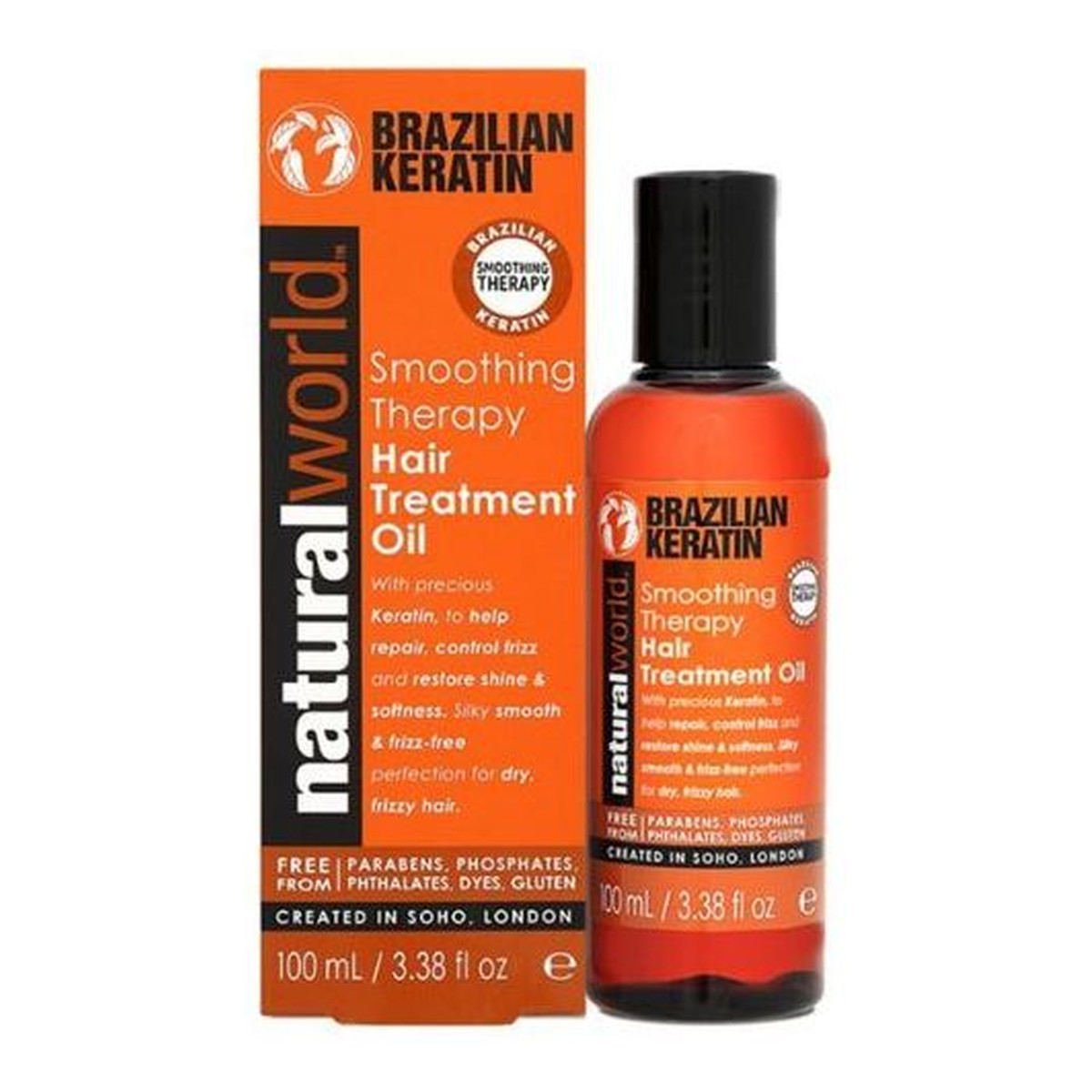 natural world brazilian keratin olejek do włosów z keratyną