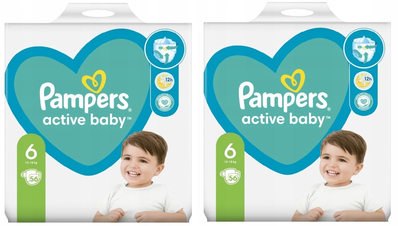 pieluchy pampers active baby 2x