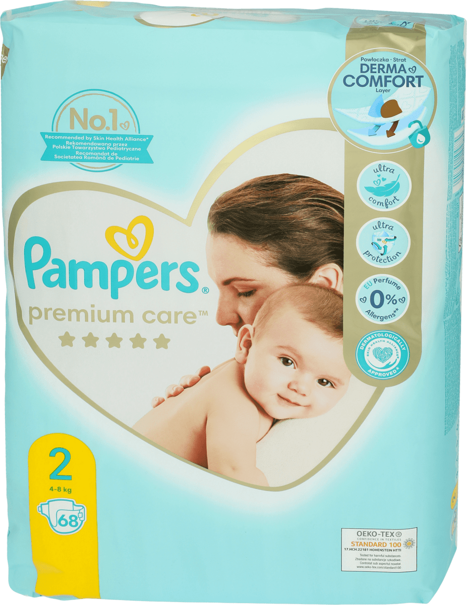 pieluchy pampers premium care 2