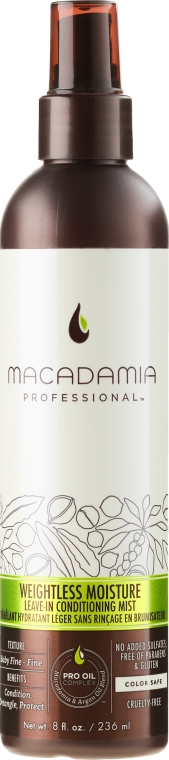 odżywka do włosów macadamia oil weightless moisture conditioning mist wizaz