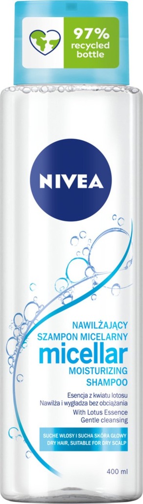 nivea oczyszczajacy micelarny szampon z esencją z kwiatu lotosu