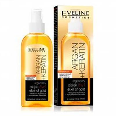 eveline cosmetics argan keratin olejek do włosów 8 w 1