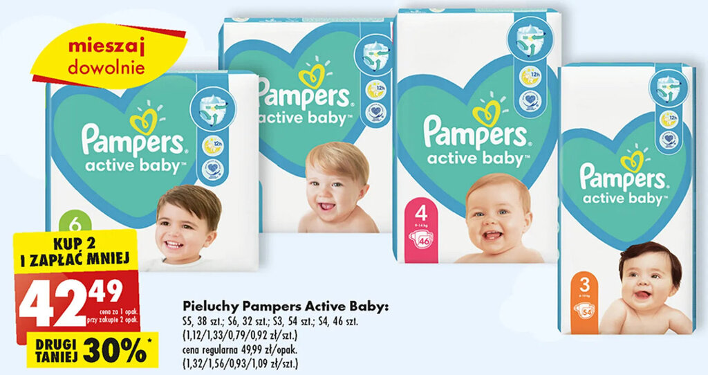 pieluchy pampers 1 biedronka