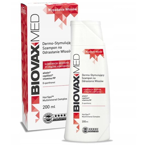 biovax med szampon dermostymulujący na odrastanie włosów