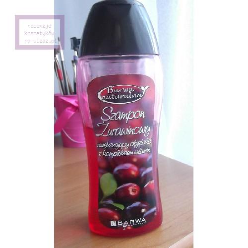 barwa naturalna szampon żurawinowy zwiększający objętość z kompleksem witamin
