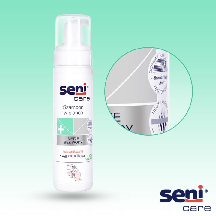 seni care szampon w piance bez spłukiwania 200 ml