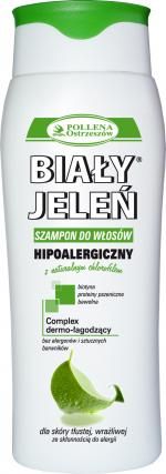 biały jeleń hipoalergiczny szampon z chlorofilem 300 ml