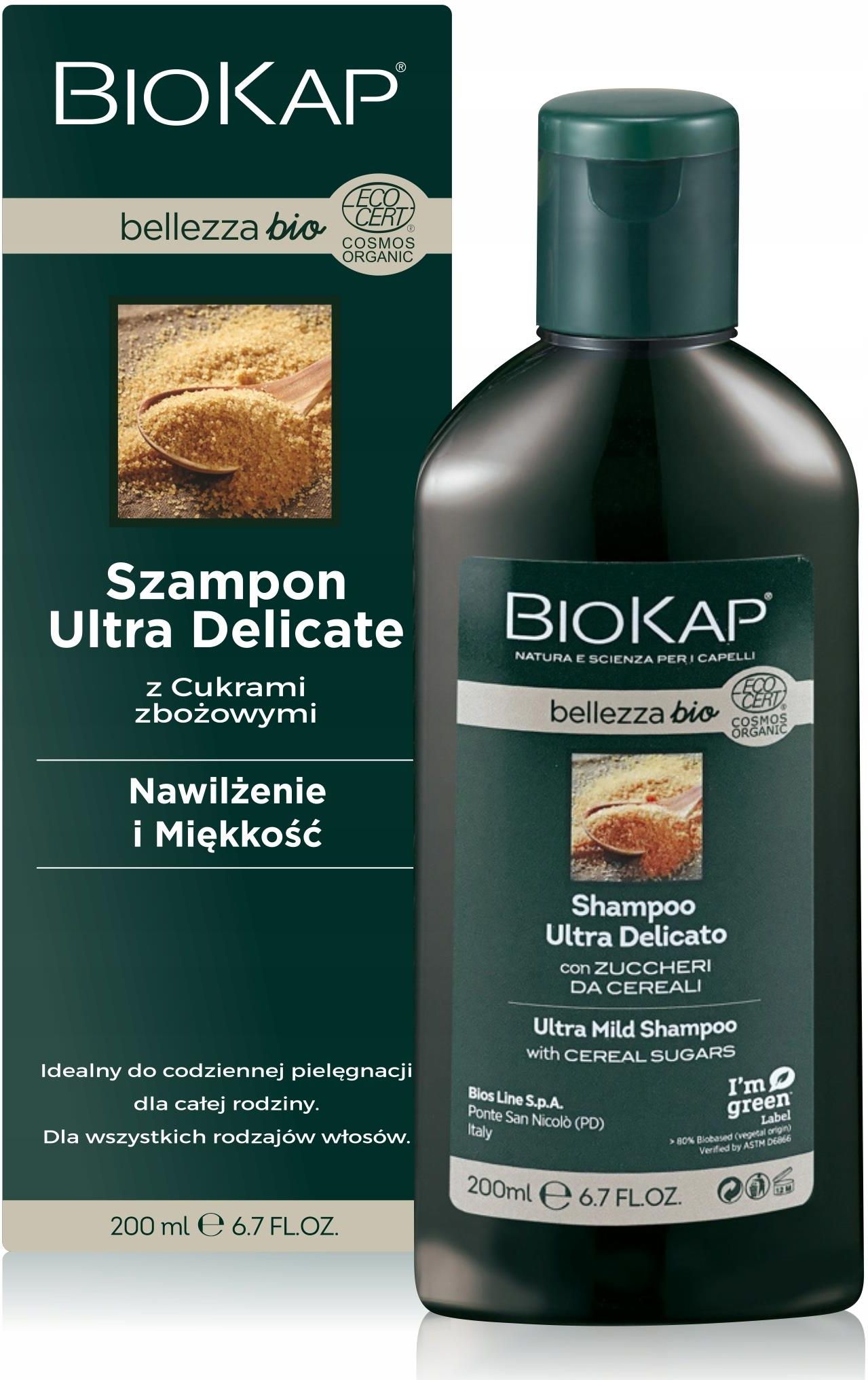 biokap belleza organiczny szampon do włosów żel do ciała