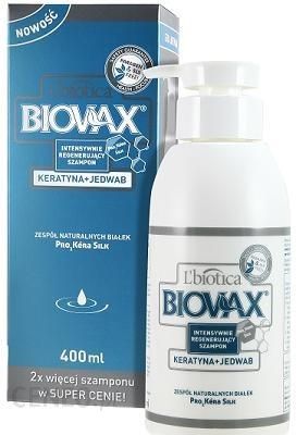 biovax keratyna jedwab szampon do włosów 400 ml 17884