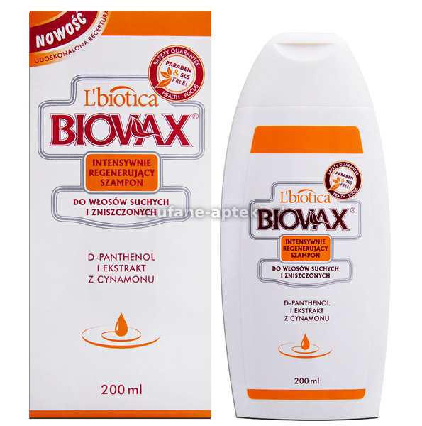 biovax szampon regenerujący włosy suche i zniszczone